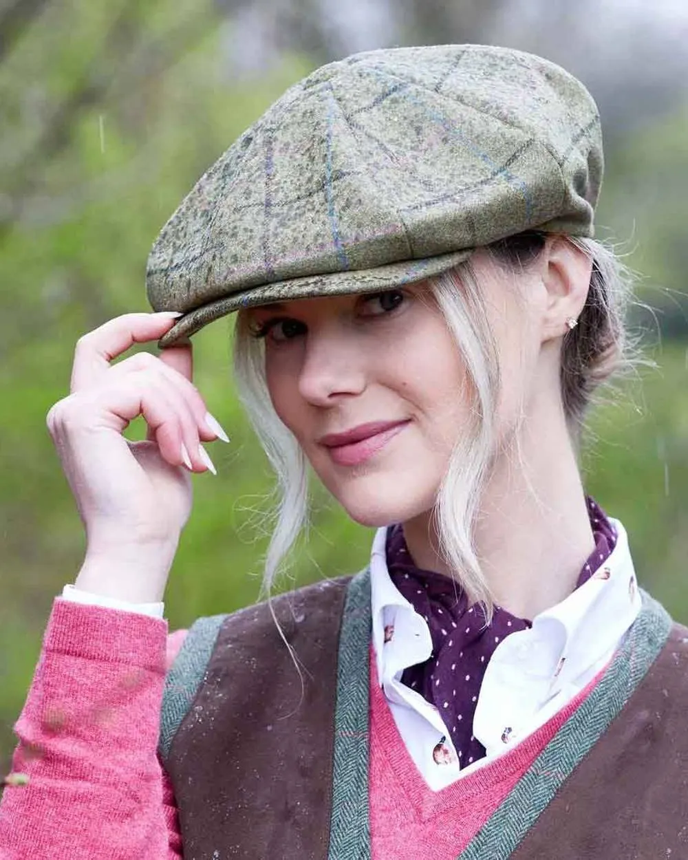 Clothing Alan Paine Alan Paine Ladies Combrook Tweed Cap