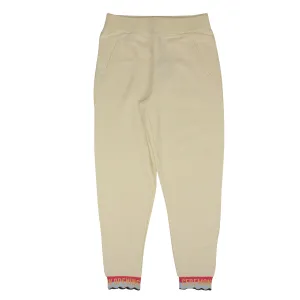 Cloud White Elastic Logo Sweatpants