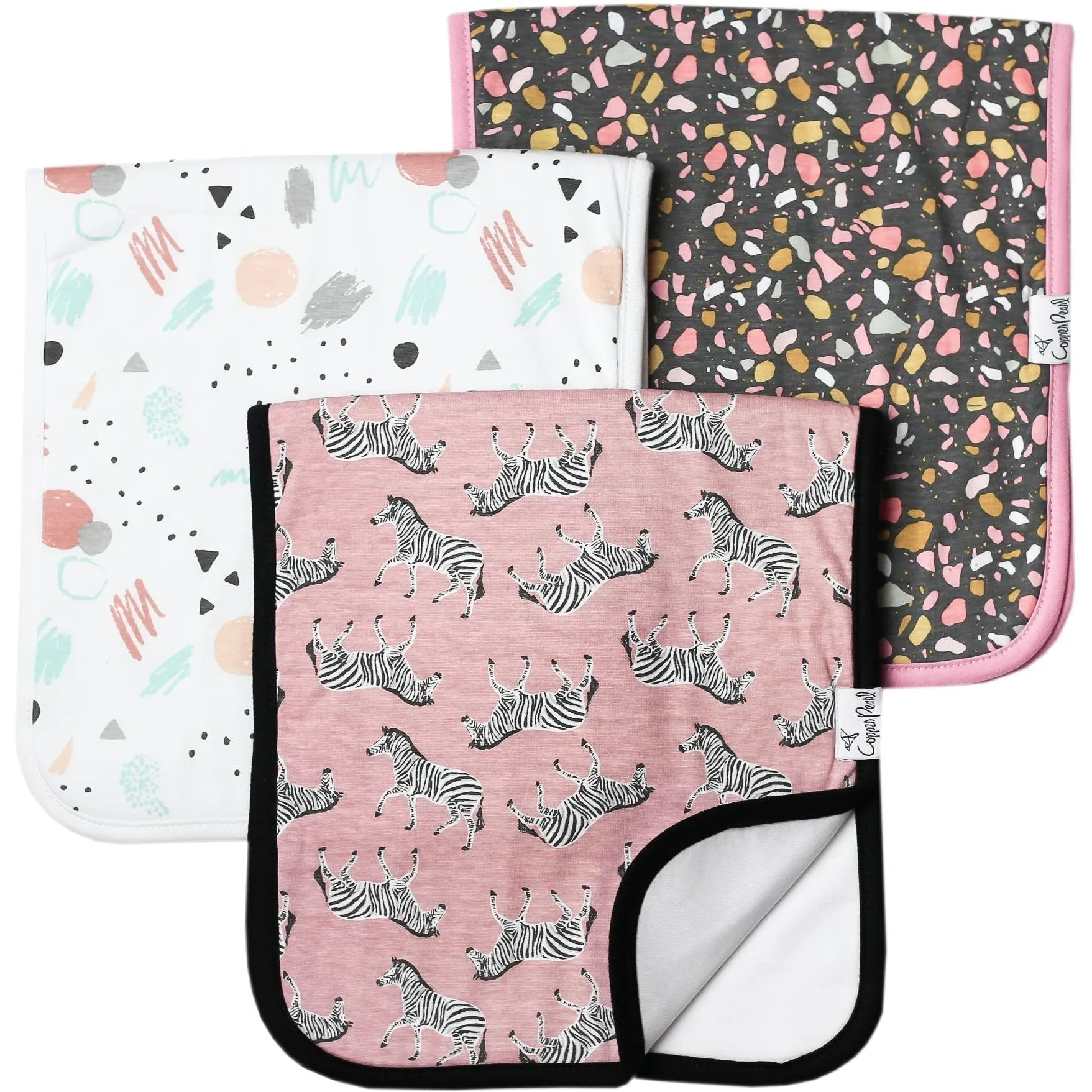 Copper Pearl Premium Burp Cloths | Zella