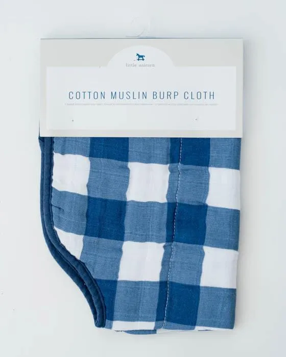 Cotton Muslin Burp Cloth - Jack Plaid by Little Unicorn