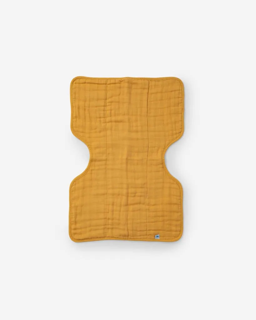 Cotton Muslin Burp Cloth - Mustard by Little Unicorn