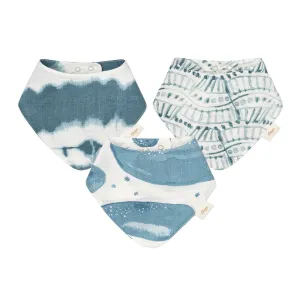 Crane Baby Caspian 3pc. Muslin Bib Set