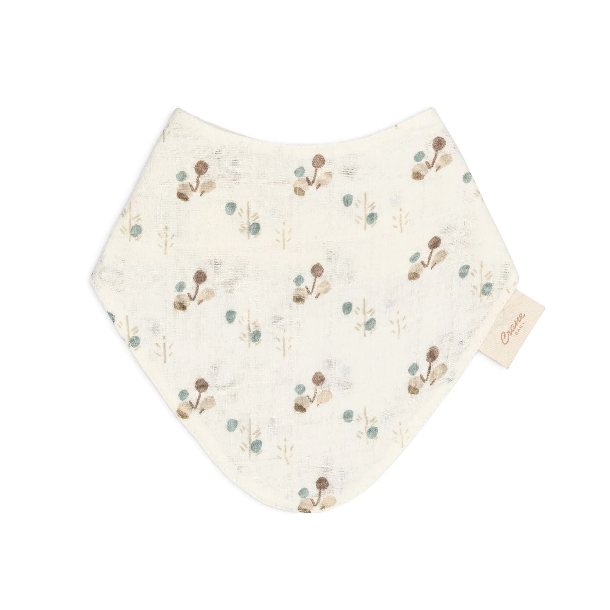 Crane Baby Organic Cotton 3-pc. Poppy Bib Set