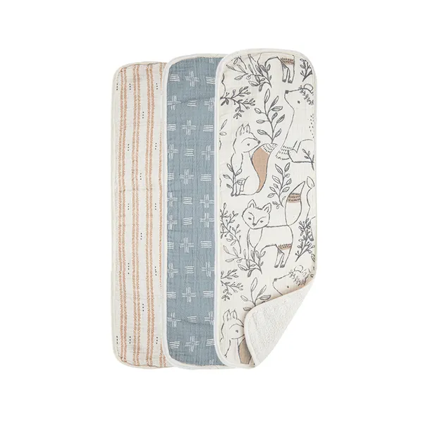 Crane Ezra Baby Burp Cloth 3 Piece Set Babykids Ccrane Baby