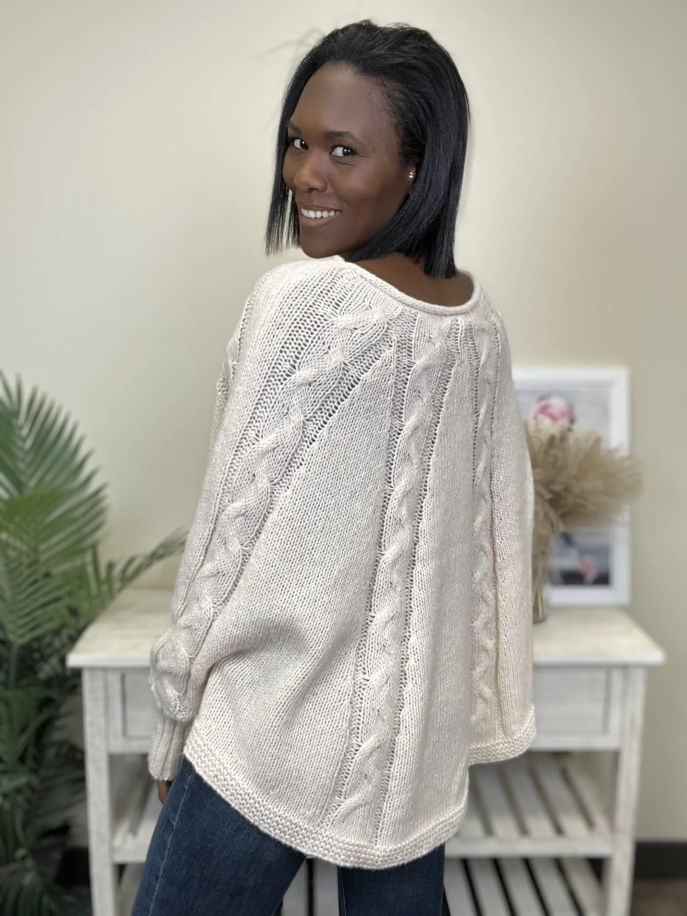 Crazy Girl Women's Oversized Long Sleeve Top