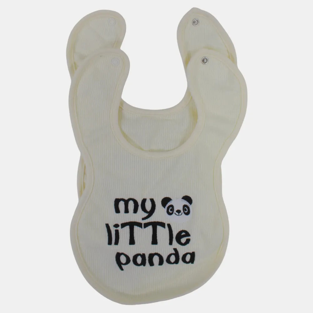 Cute Design Baby Girls Cotton Bib – 2-Pack