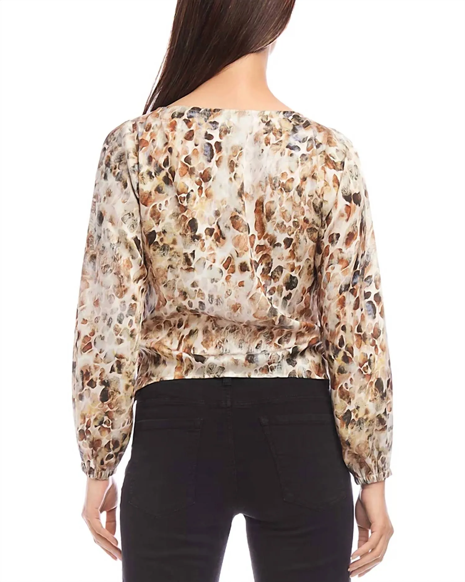 Dandy Girl Boatneck Top In Print