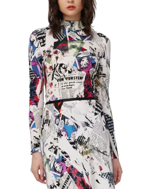 Diane von Furstenberg Doha Wool-Blend Top