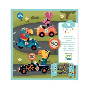 Djeco: Repositionable Stickers - Cars