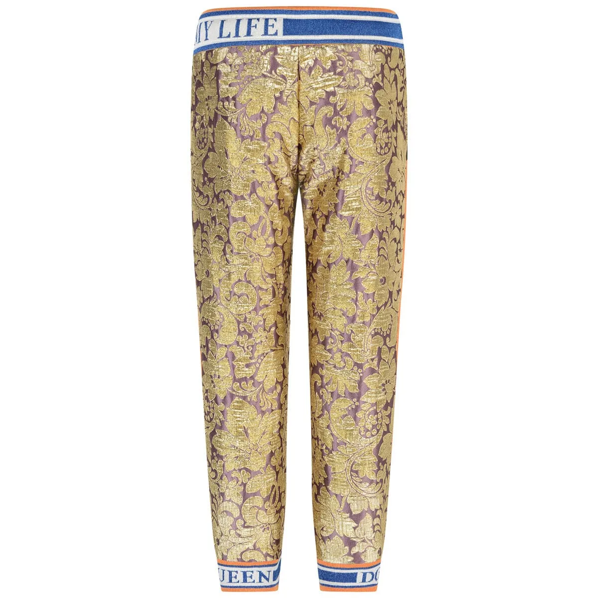Dolce & Gabbana Girls Silk Brocade Trousers