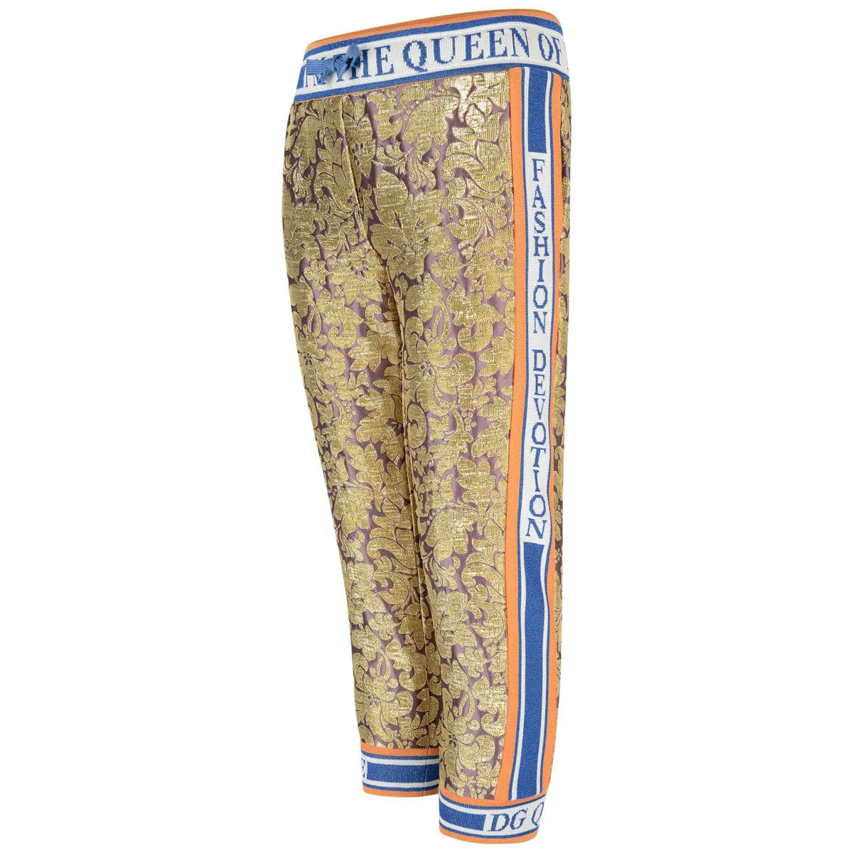 Dolce & Gabbana Girls Silk Brocade Trousers