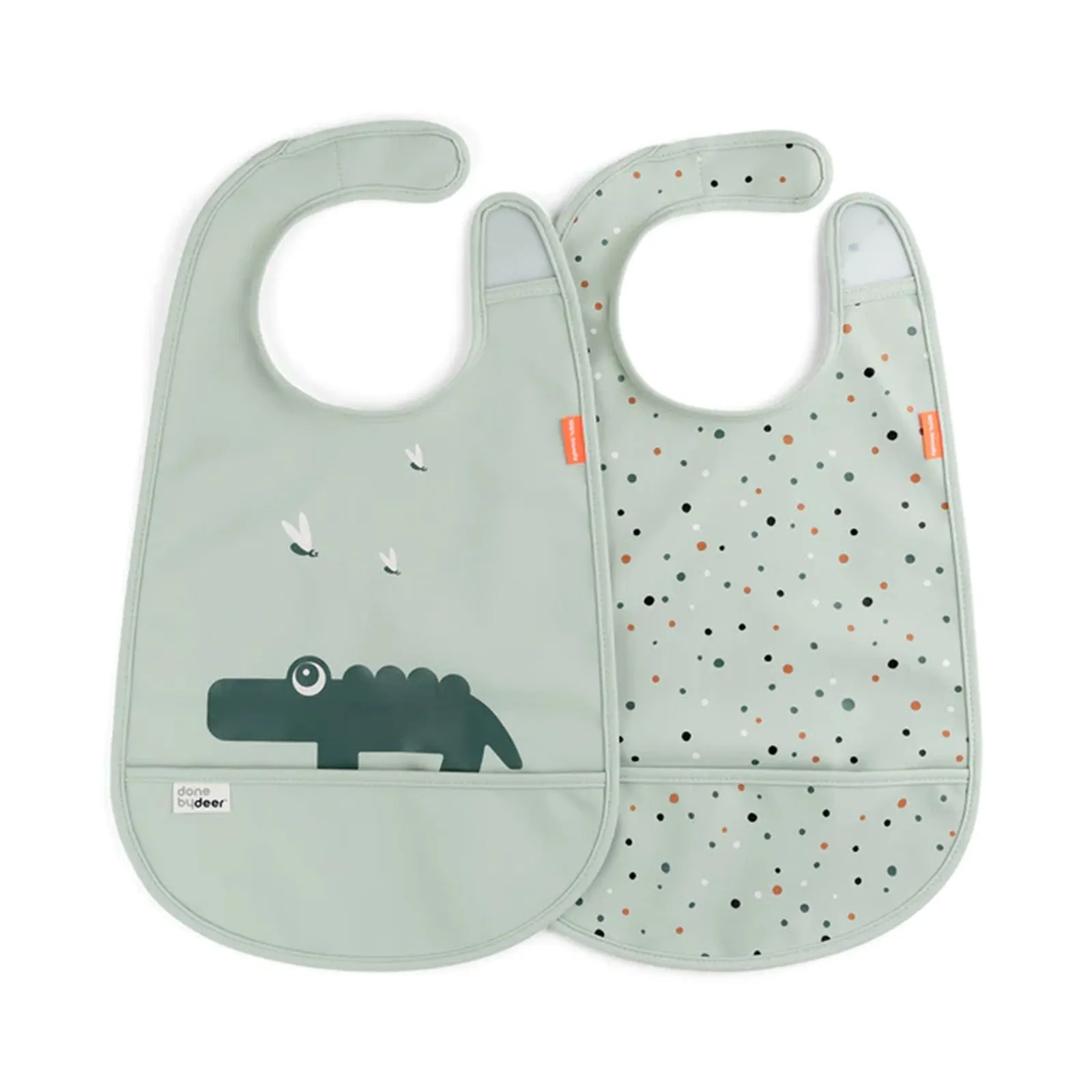 Done by Deer Velcro Bib 2 Pack