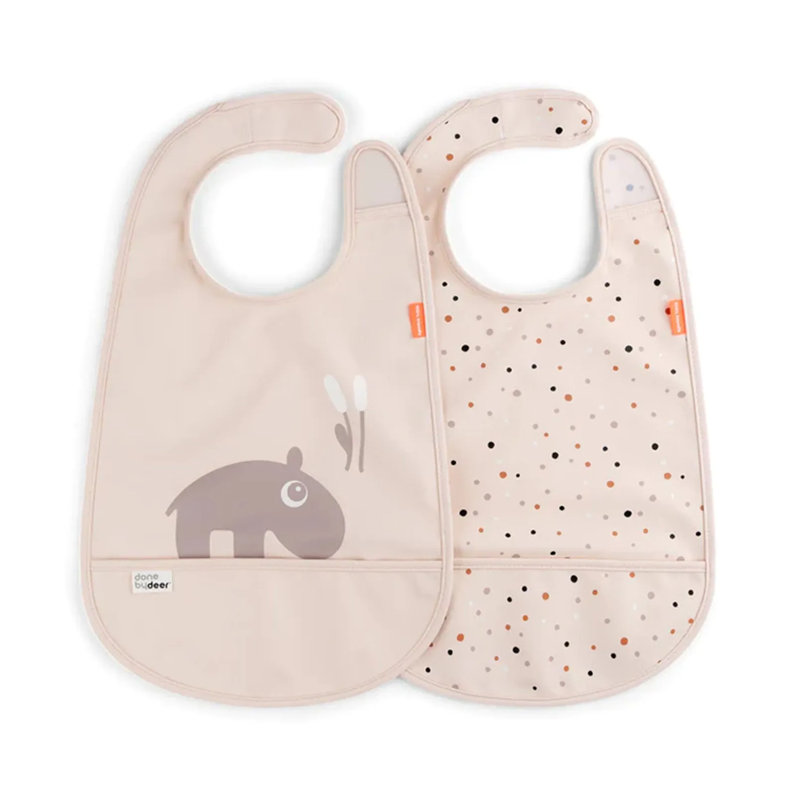 Done by Deer Velcro Bib 2 Pack