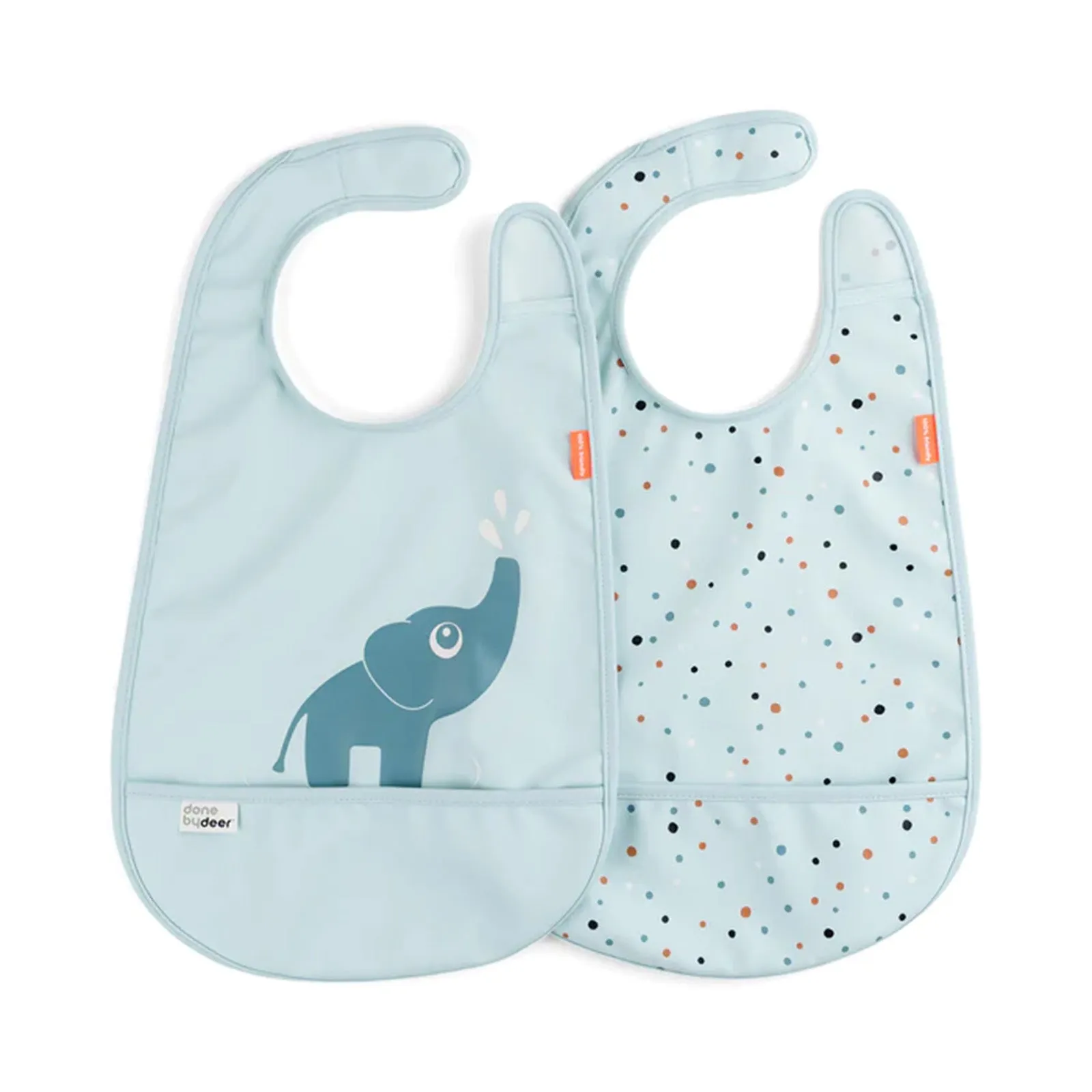Done by Deer Velcro Bib 2 Pack