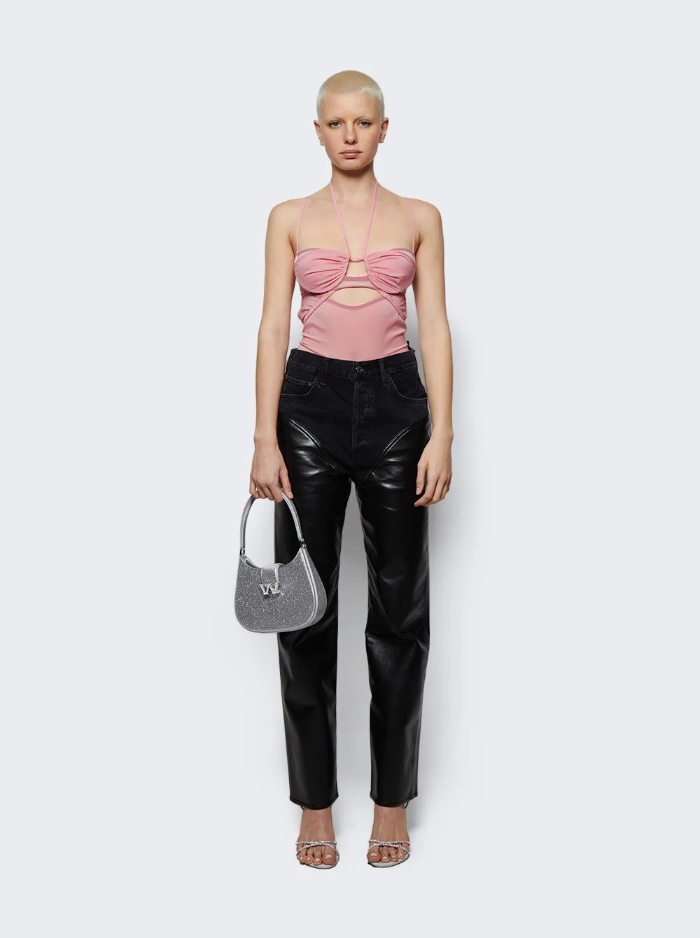 Draped Double Bra Bodysuit