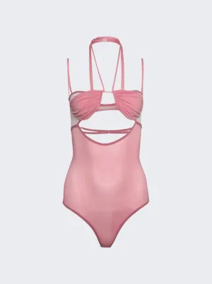 Draped Double Bra Bodysuit