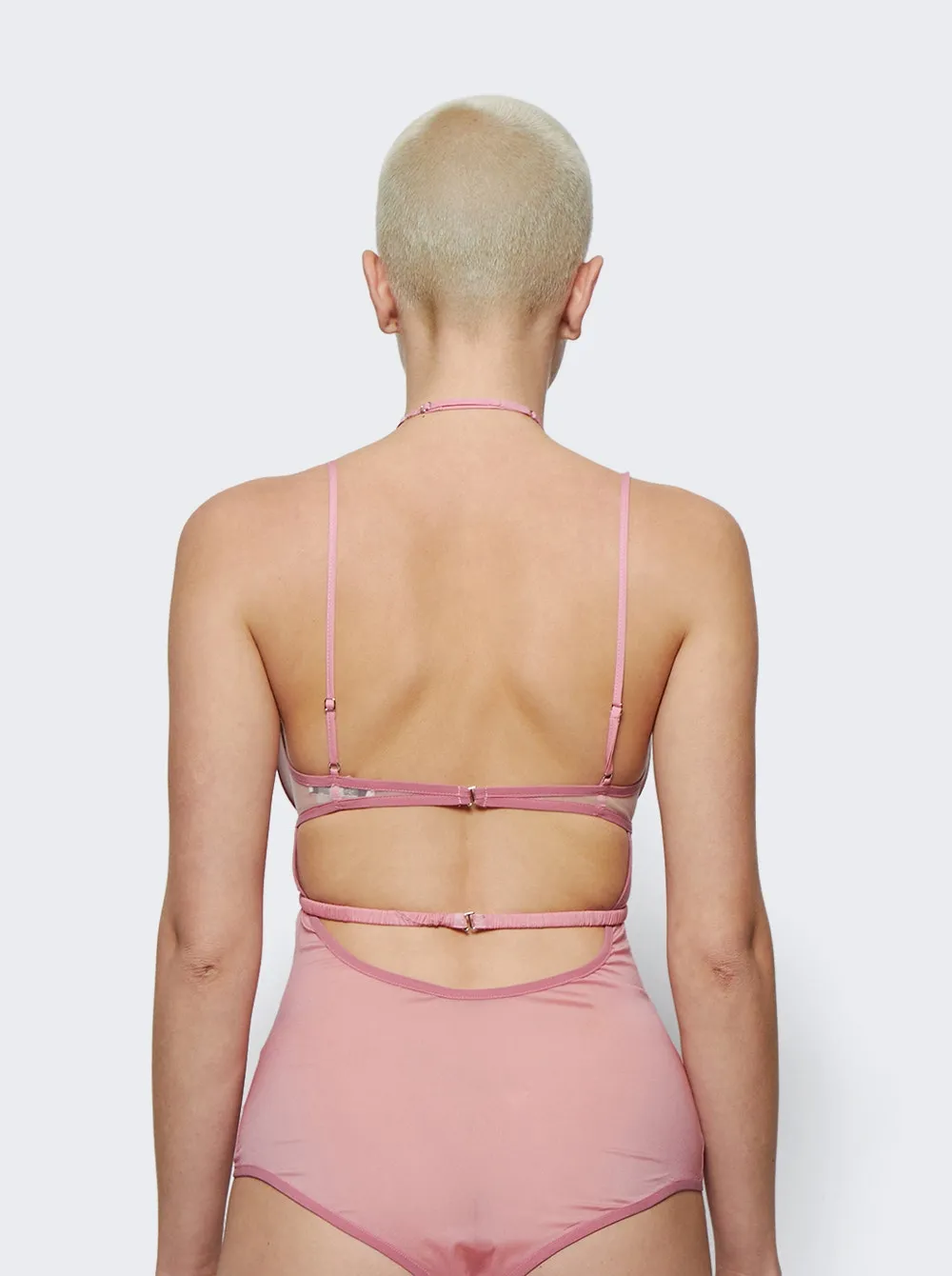 Draped Double Bra Bodysuit