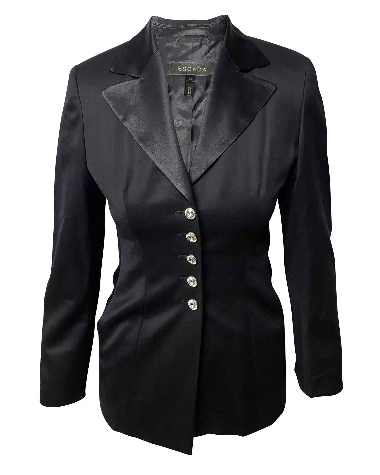 Escada Suit Trouser Set in Black Wool