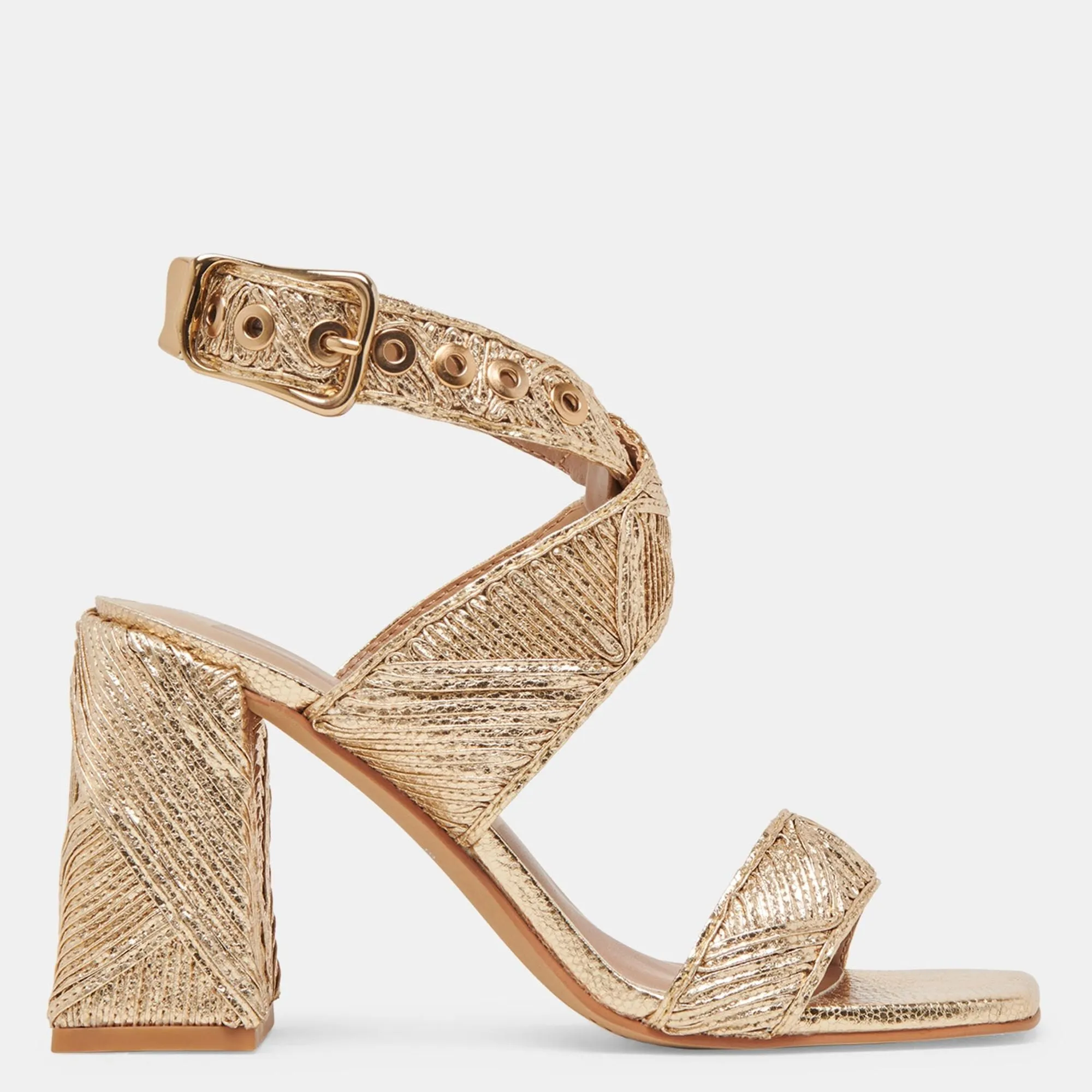 Finny Deco Heels Gold Woven Stella