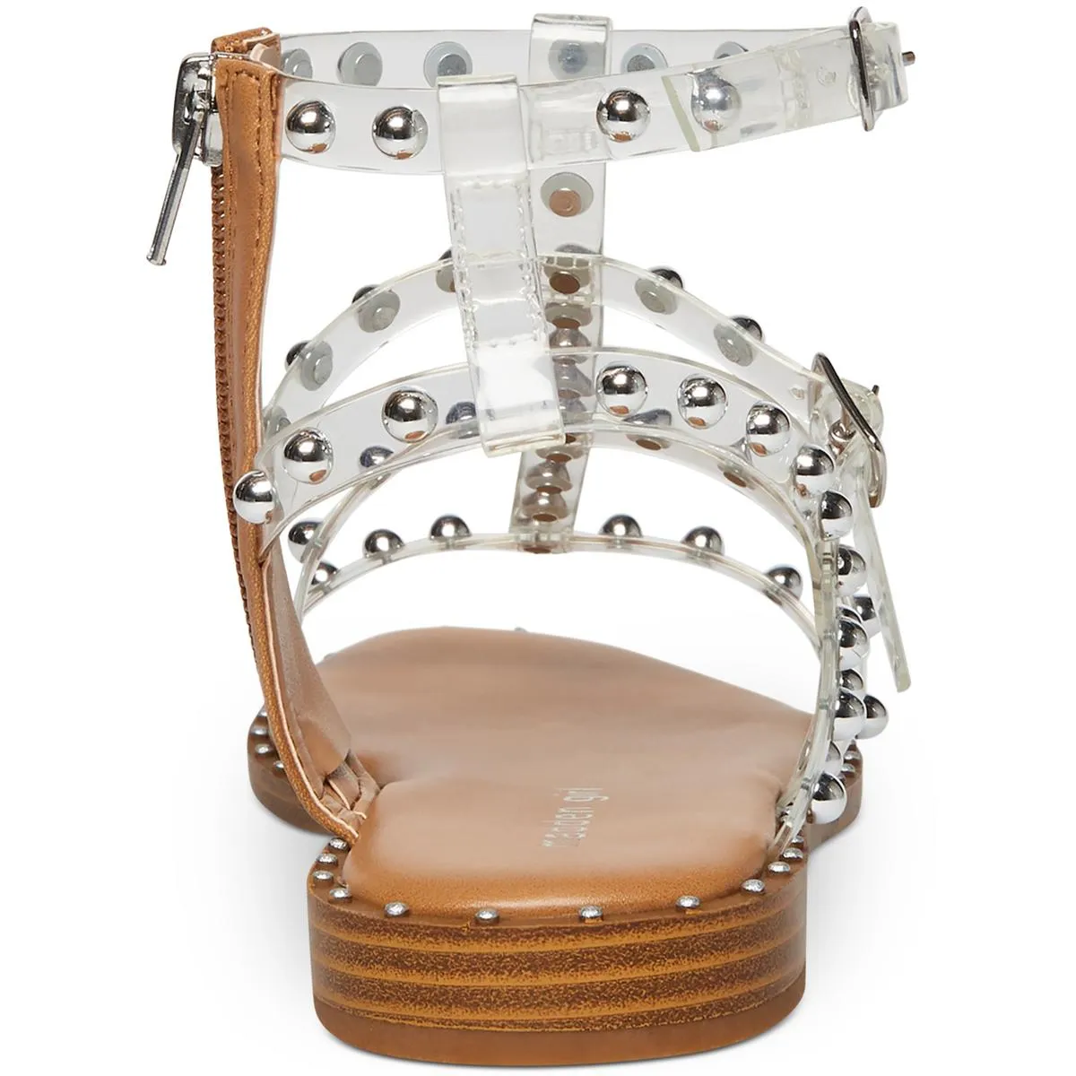 Follow Womens Vinyl Studded Gladiator Sandals