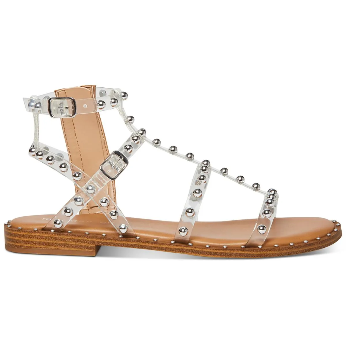 Follow Womens Vinyl Studded Gladiator Sandals