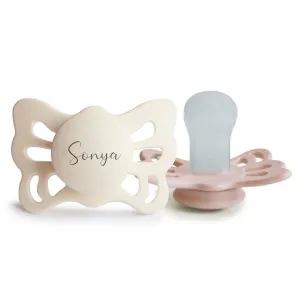 FRIGG Butterfly Anatomical Silicone Pacifiers | Personalised