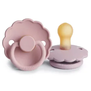 FRIGG Daisy Latex Pacifiers 2 Pack - Baby Pink/Soft Lilac
