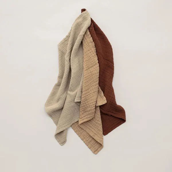 Garbo&Friends Burp Cloths (3 pcs) - Hay