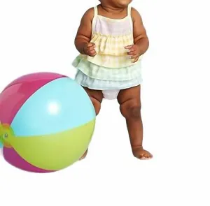 Gingham Ruffle One Piece Set In Yellow Multi