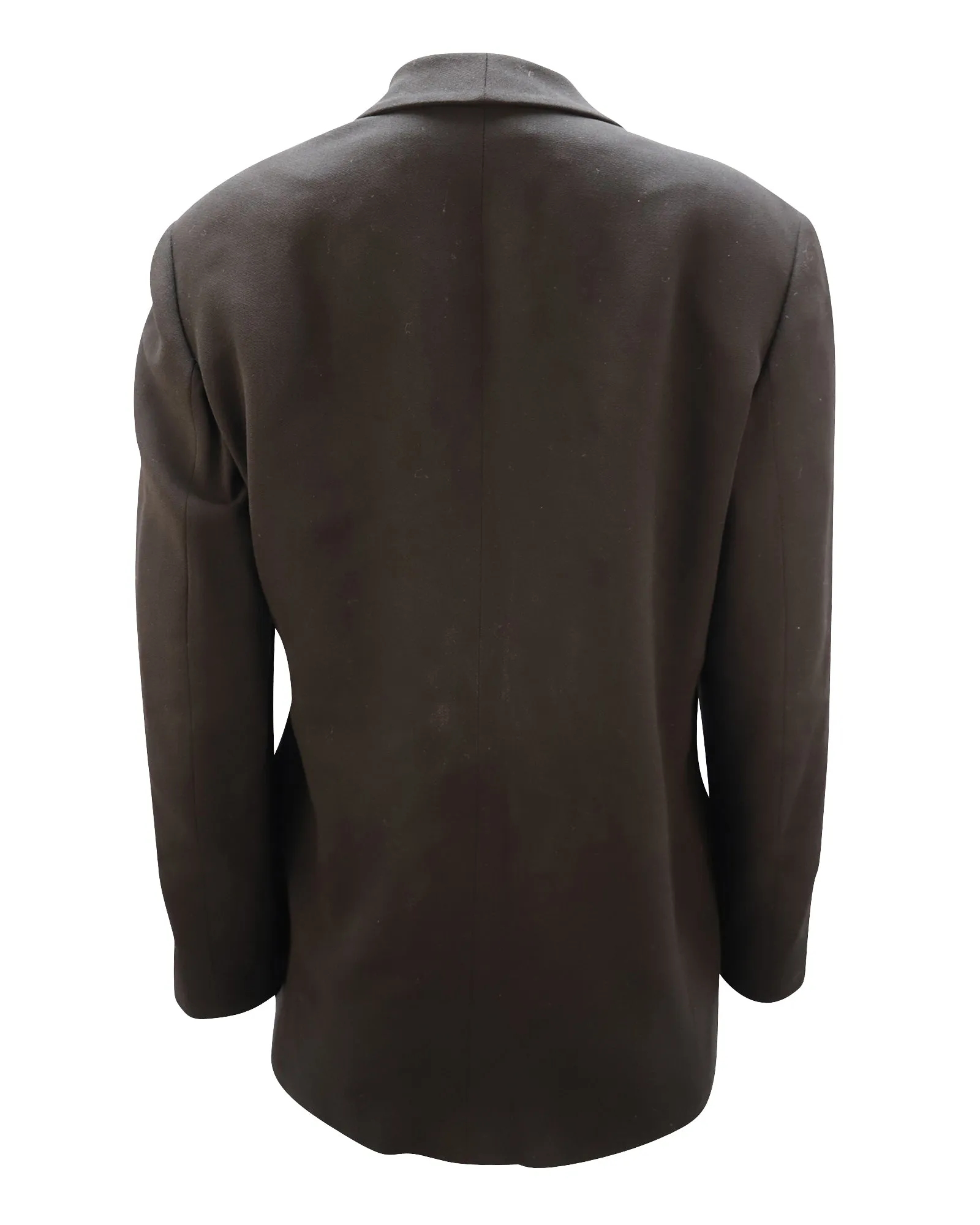 Giorgio Armani Single Breasted Jacket in Black Wool