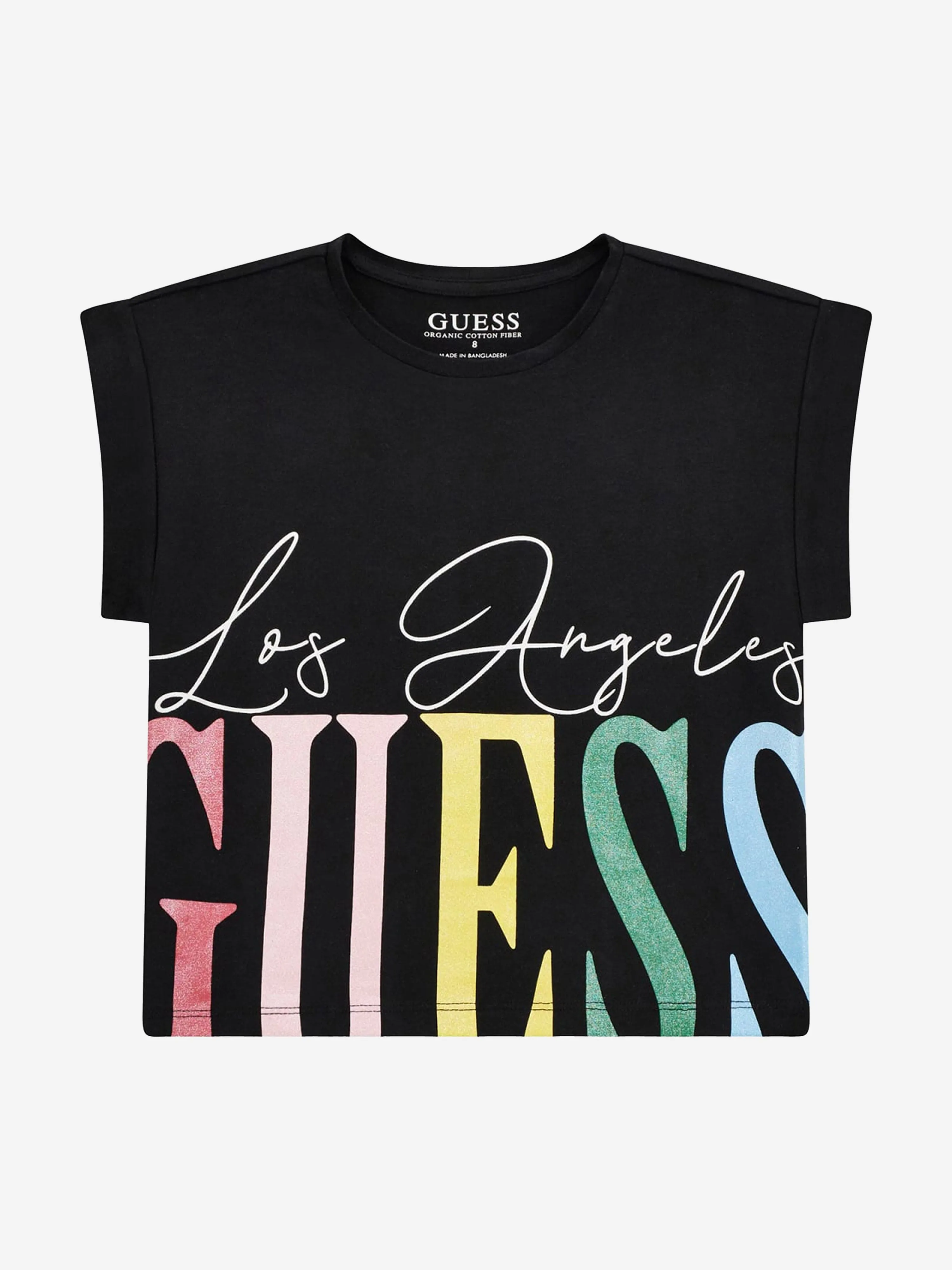 Girls L.A Logo T-Shirt in Black