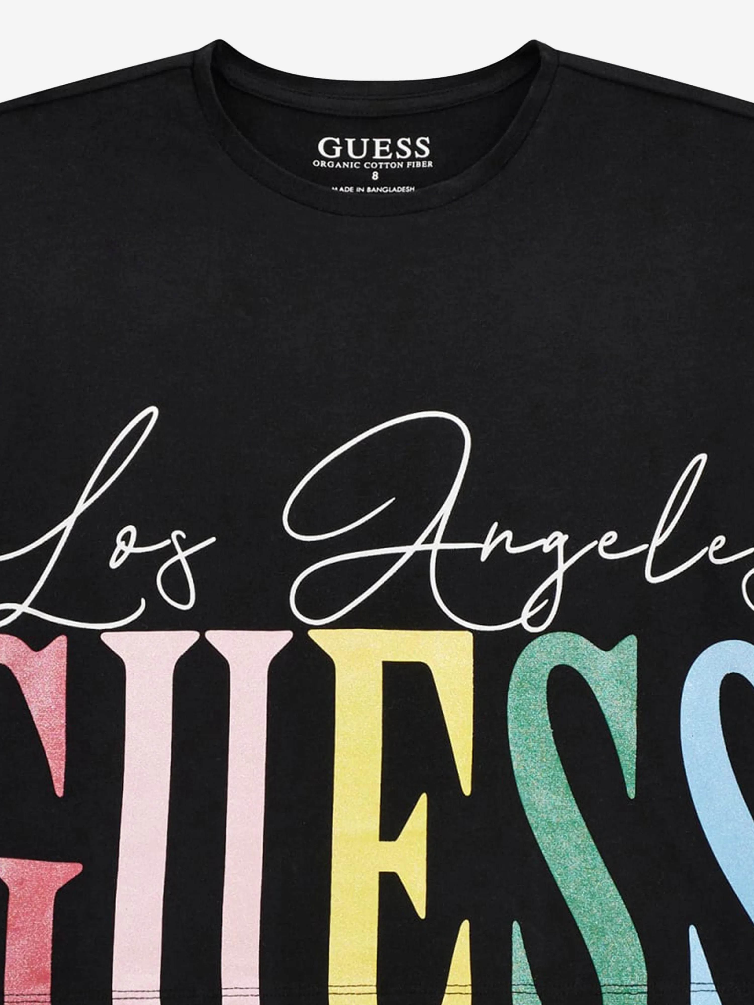 Girls L.A Logo T-Shirt in Black