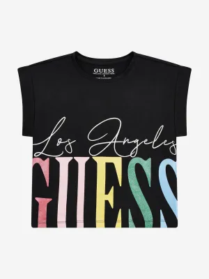 Girls L.A Logo T-Shirt in Black