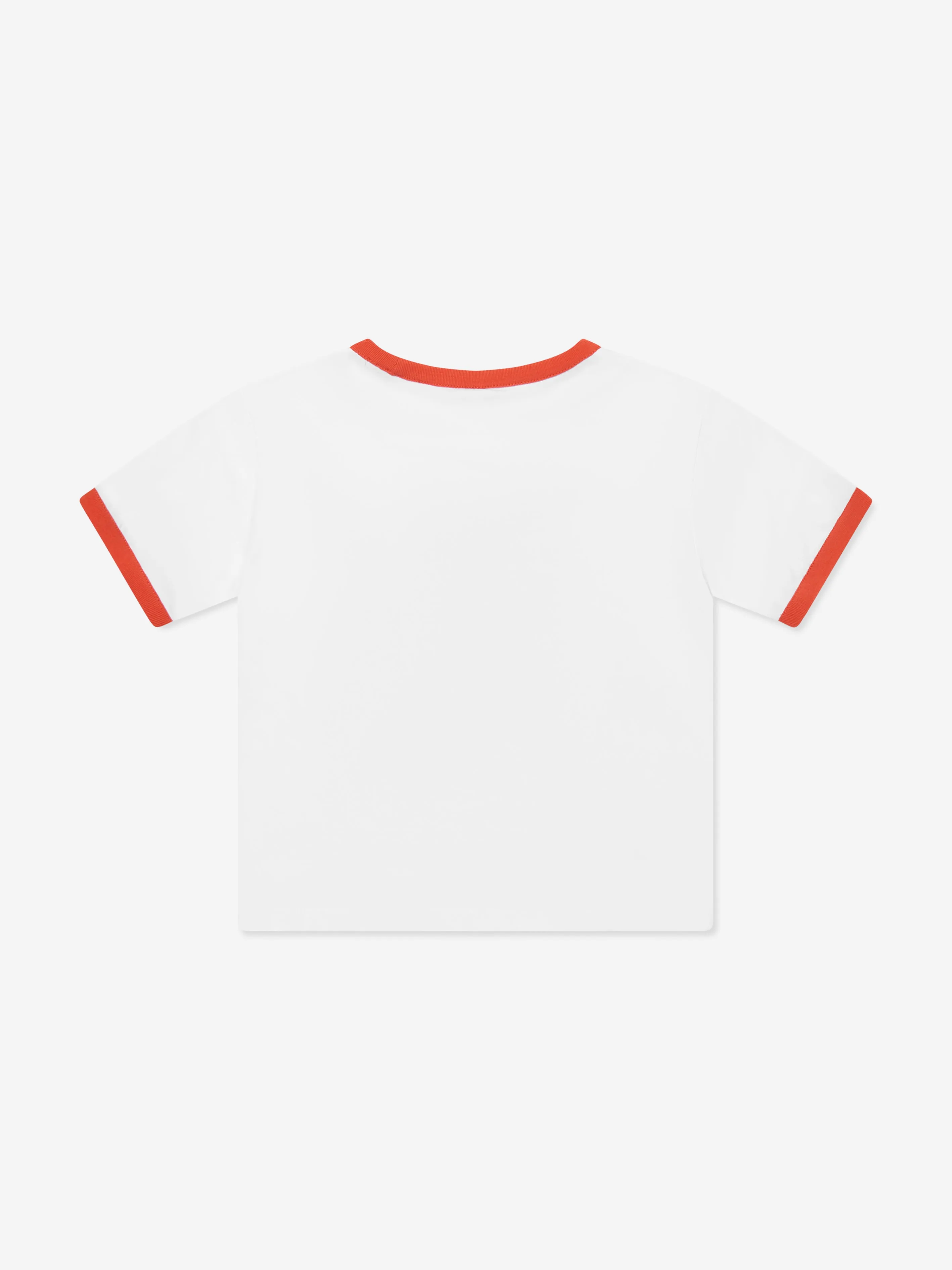 Girls Logo Print Cropped T-Shirt in White