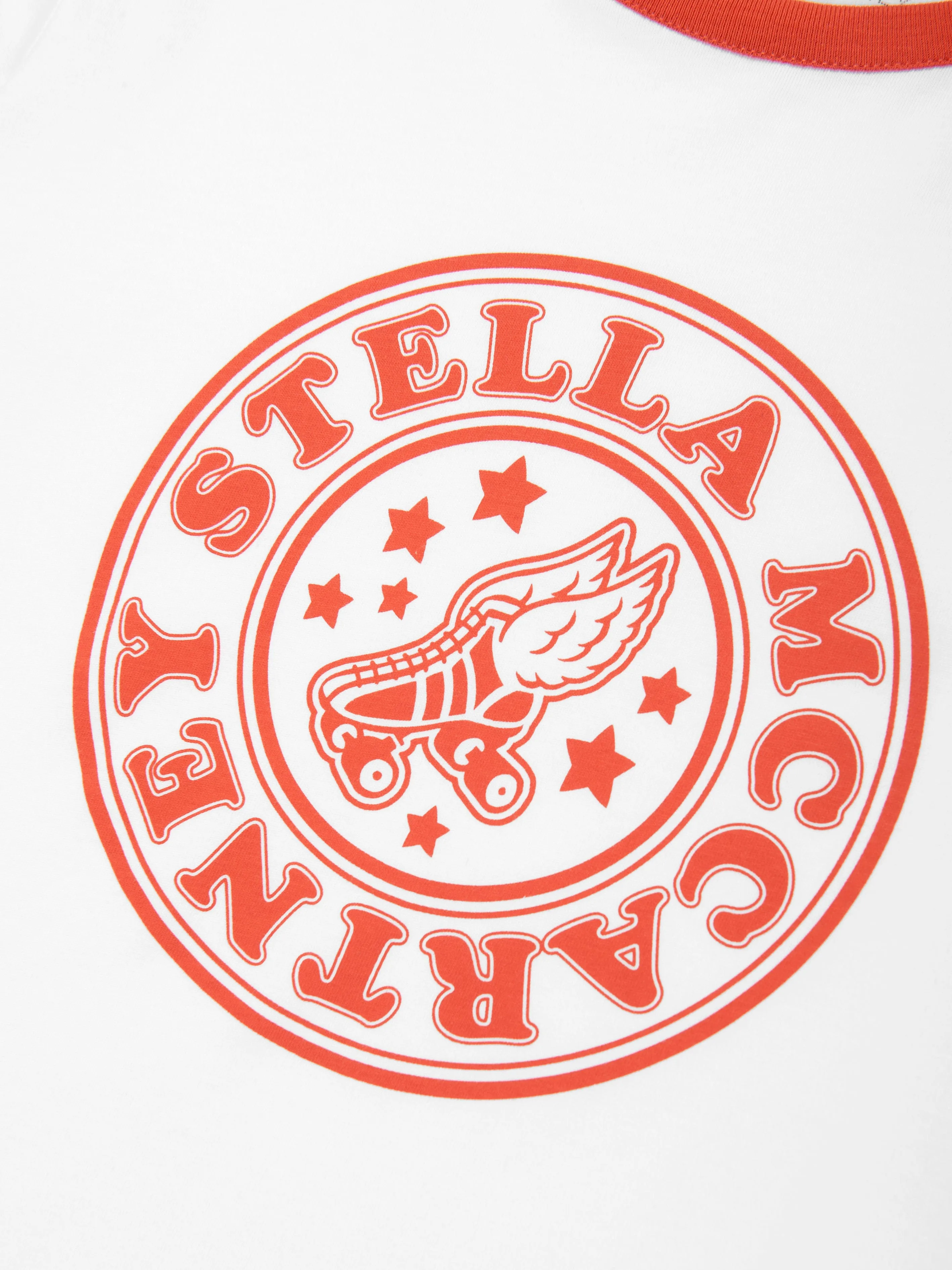 Girls Logo Print Cropped T-Shirt in White