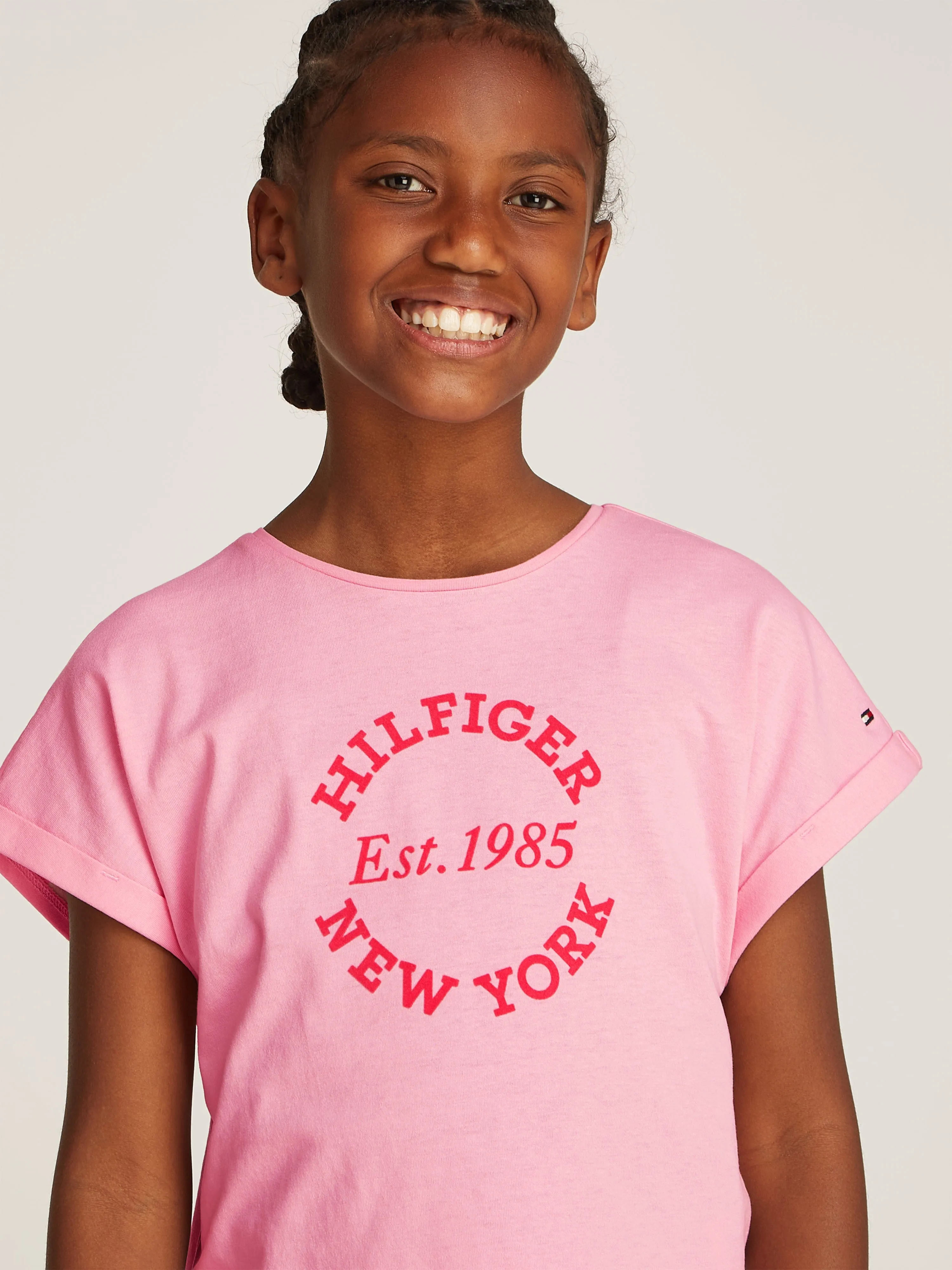 Girls NY Regular T-Shirt in Pink