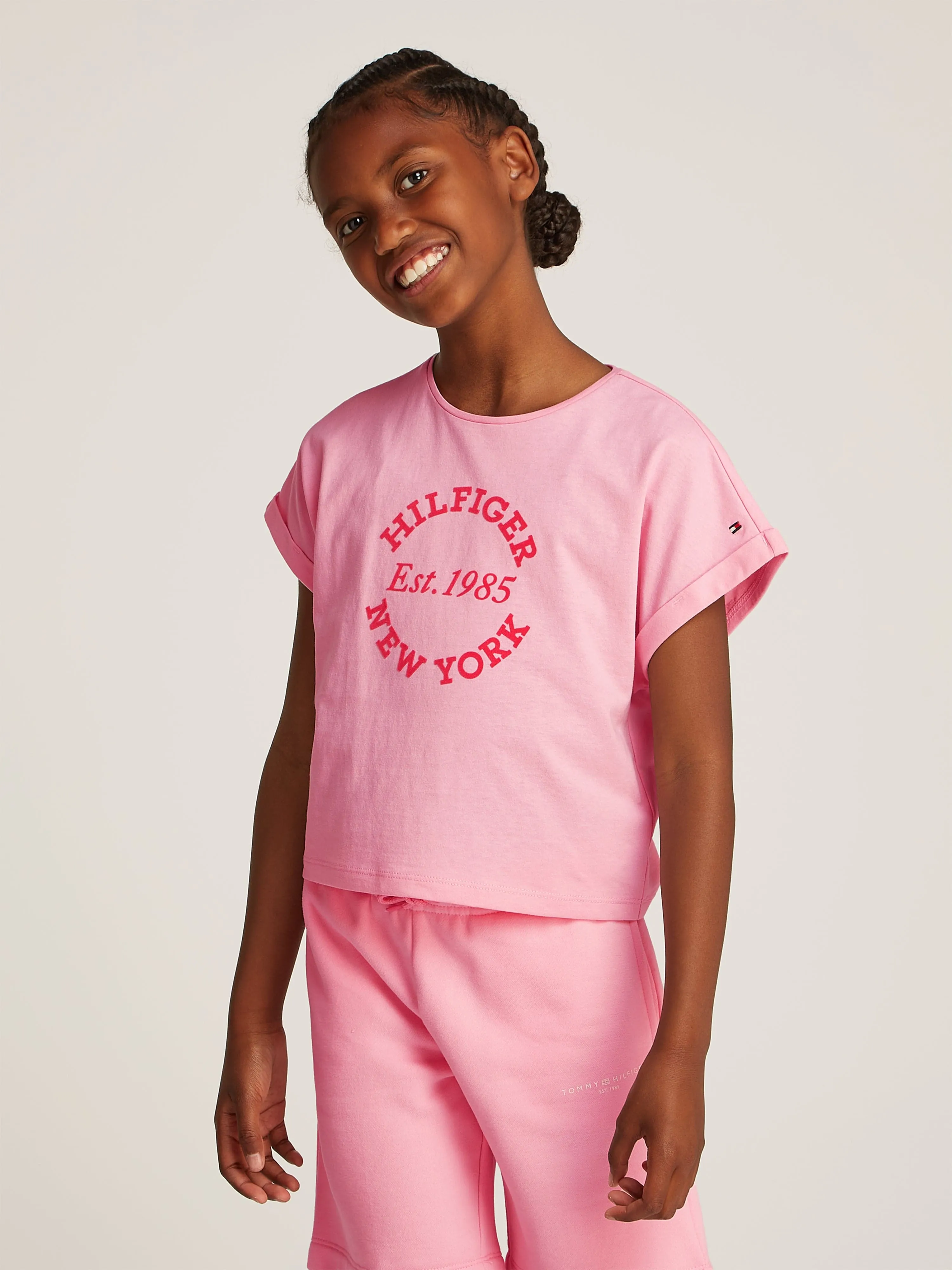 Girls NY Regular T-Shirt in Pink