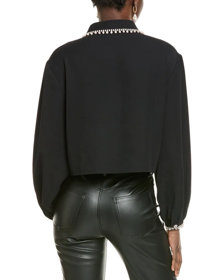 Gracia Pearl Beaded Crop Top