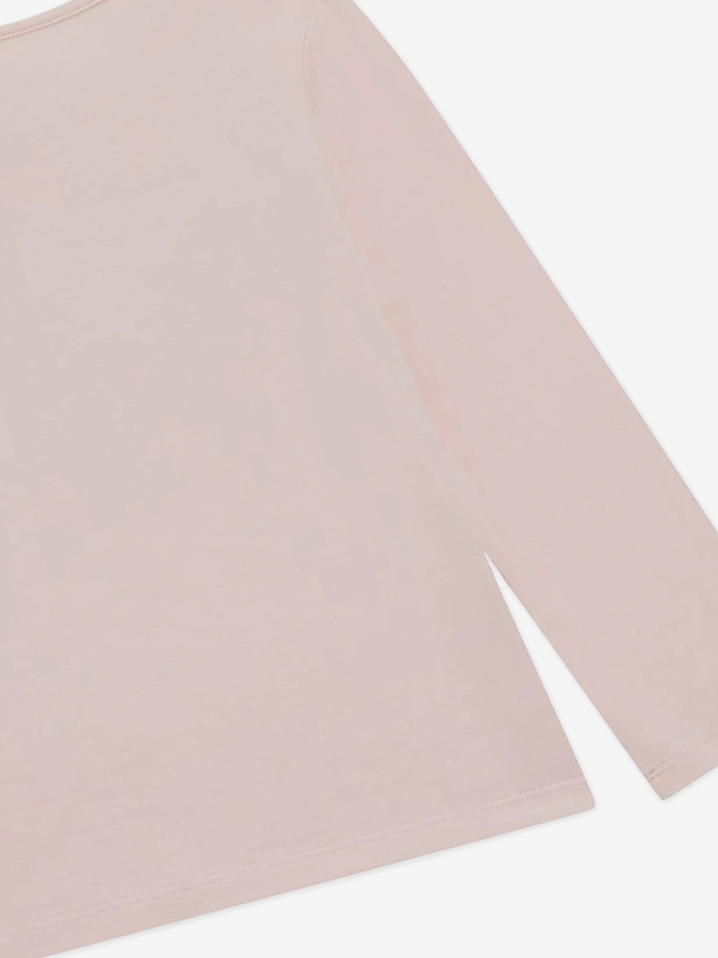 Guess Girls Long Sleeve Logo T-Shirt in Pink