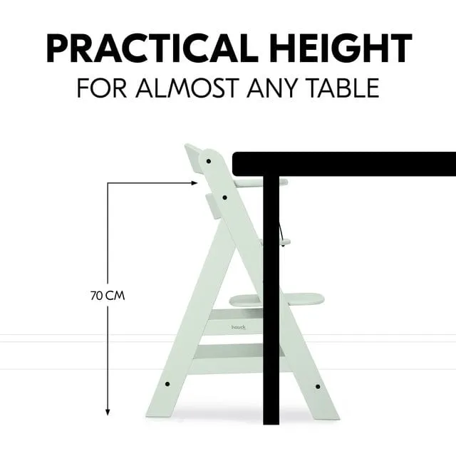 Hauck Alpha  Wooden Highchair - Mint