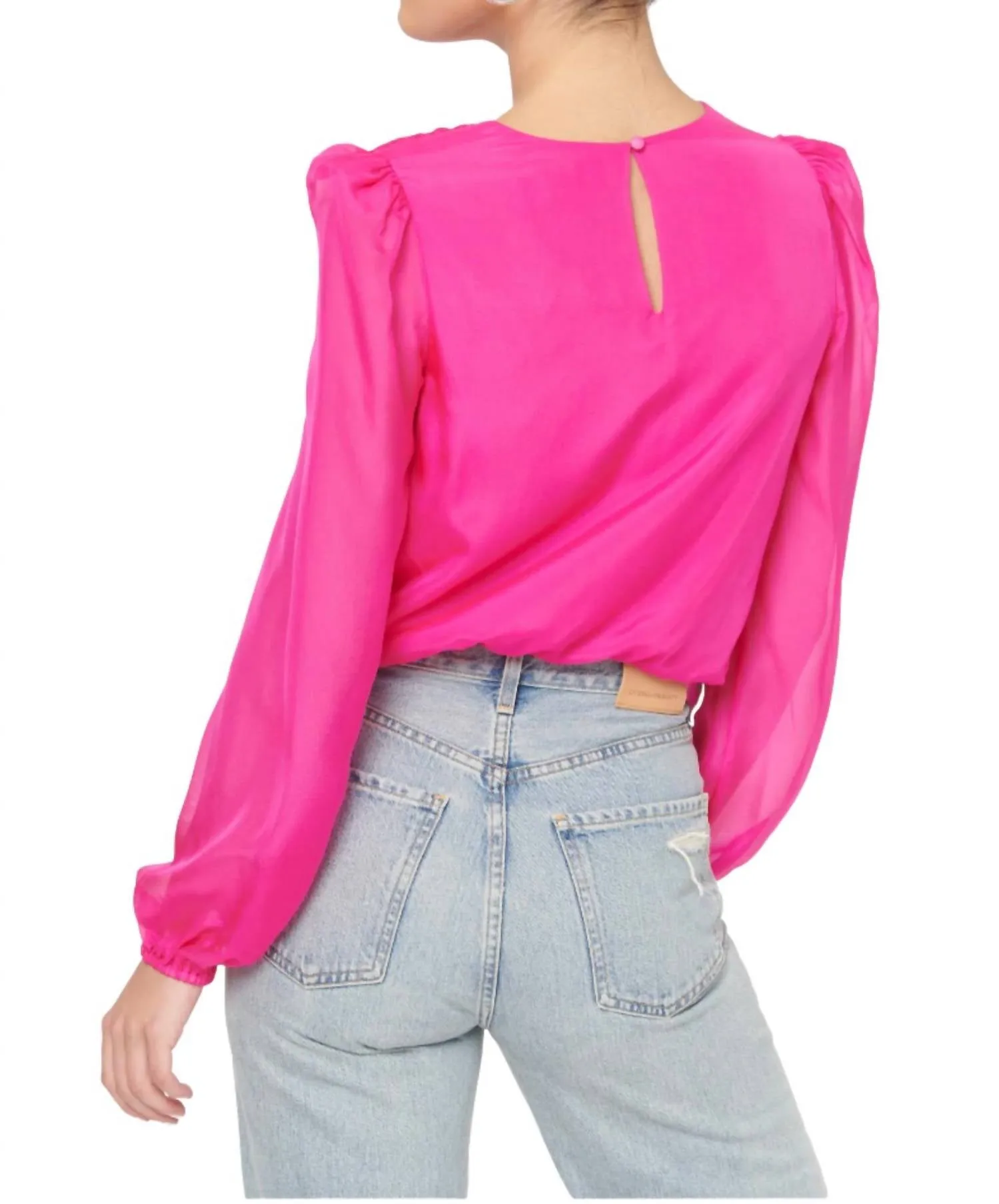 Isa Bodysuit In Neon Pink