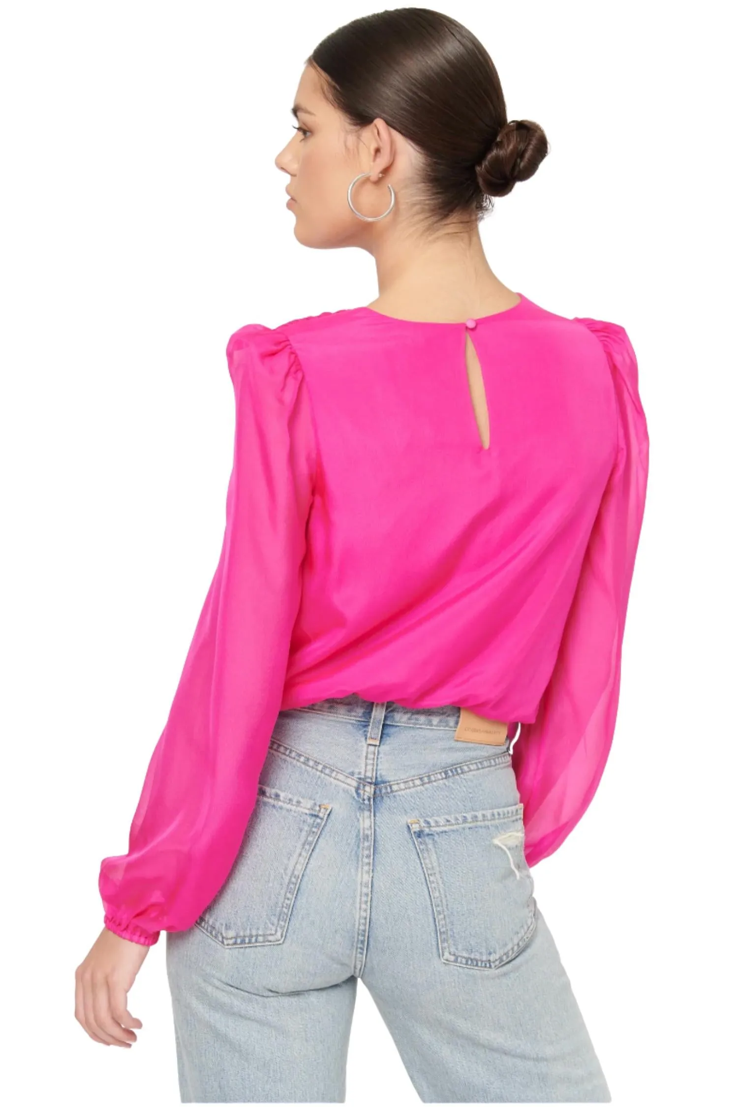 Isa Bodysuit In Neon Pink