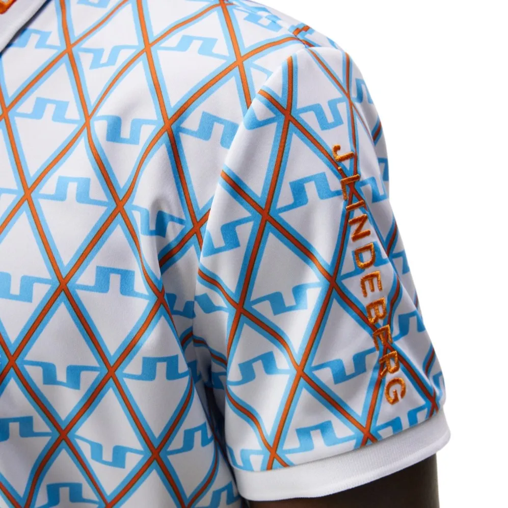 J. Lindeberg Tour Tech Print Golf Polo Shirt GMJT08576