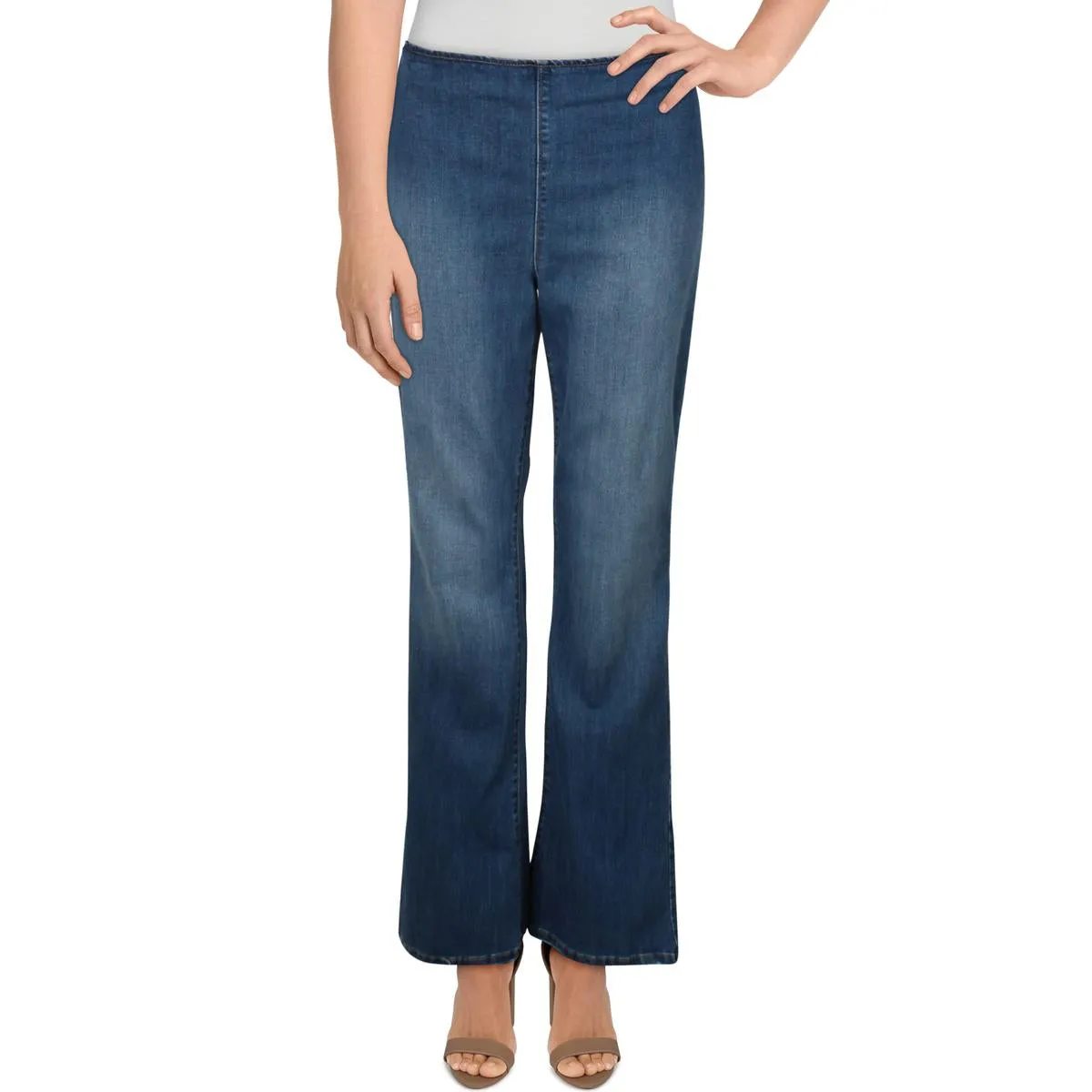 Jessica Simpson Women's High Rise Pull On Contour Flare Jeans
