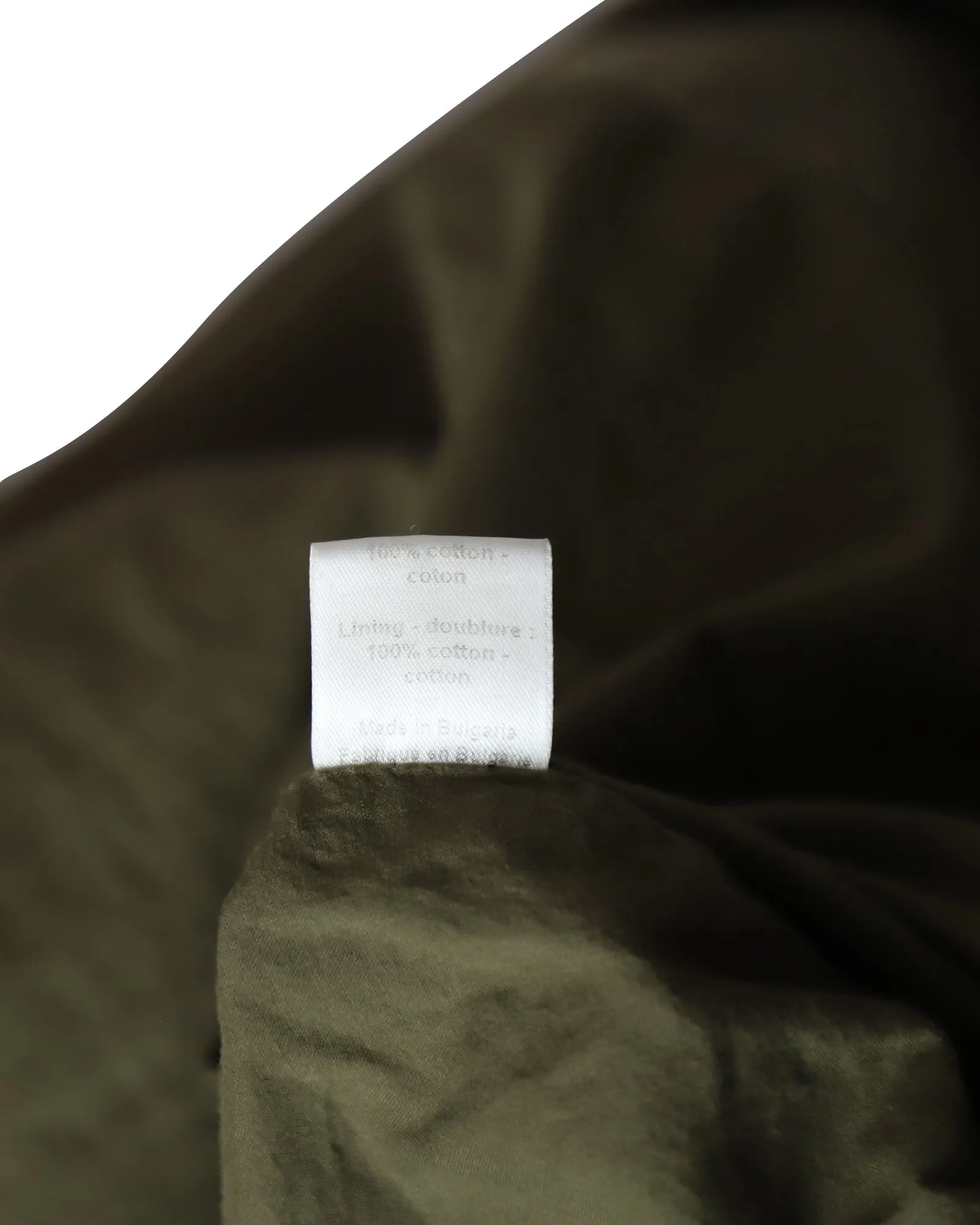 Joseph Biker Jacket in Olive Cotton