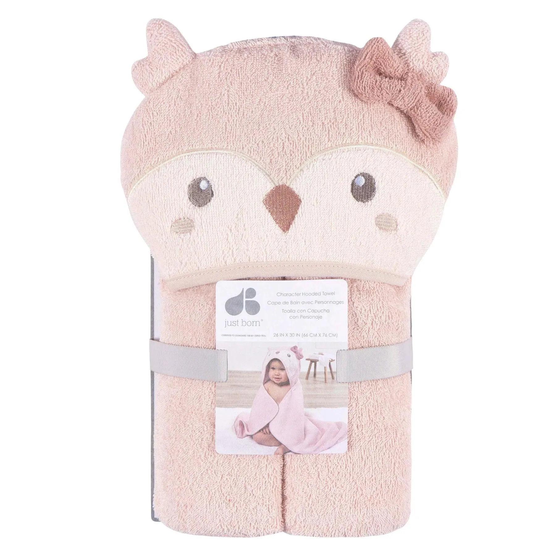 Just Born Cute Animal Character Baby Hooded Towel Babykids Gerber