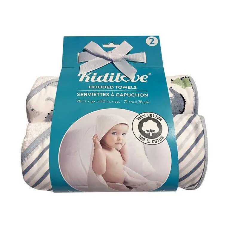 Kidilove Kidicomfort 2 pack Hooded Towels Babykids Kidiway