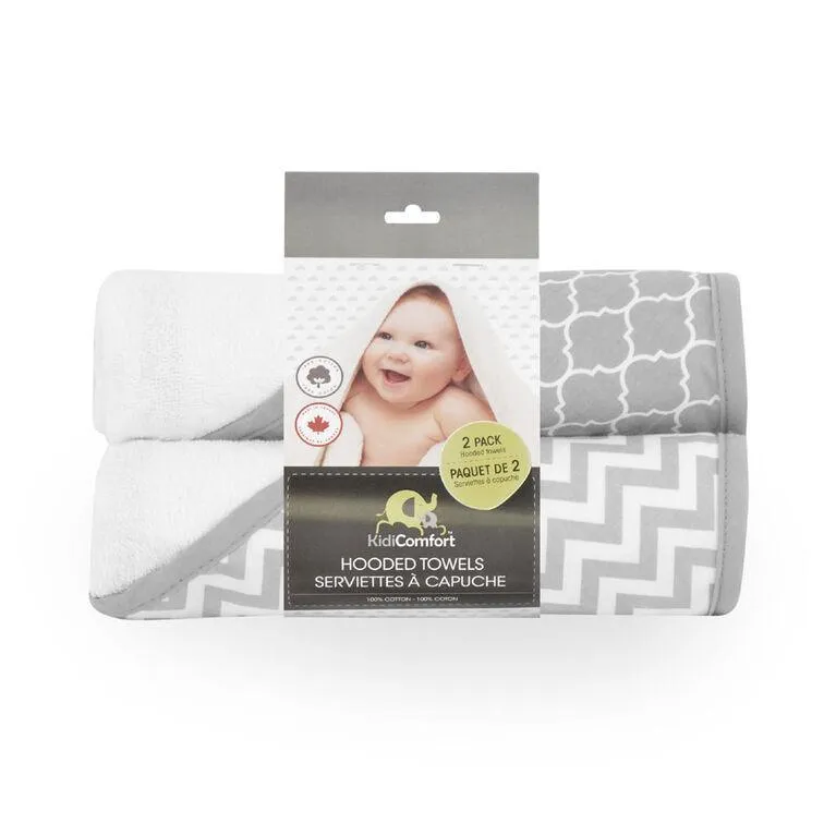 Kidilove Kidicomfort 2 pack Hooded Towels Babykids Kidiway