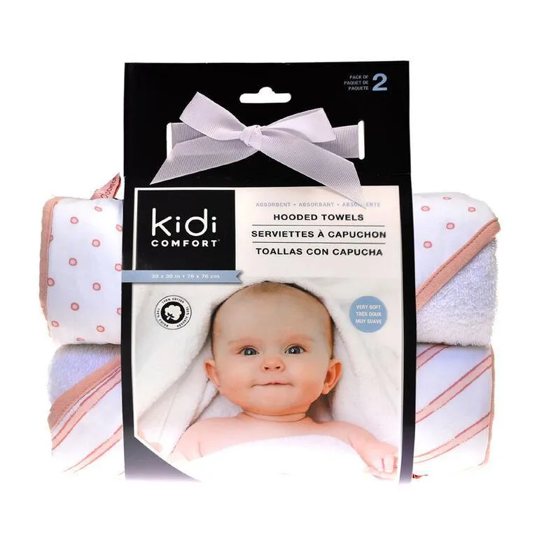 Kidilove Kidicomfort 2 pack Hooded Towels Babykids Kidiway