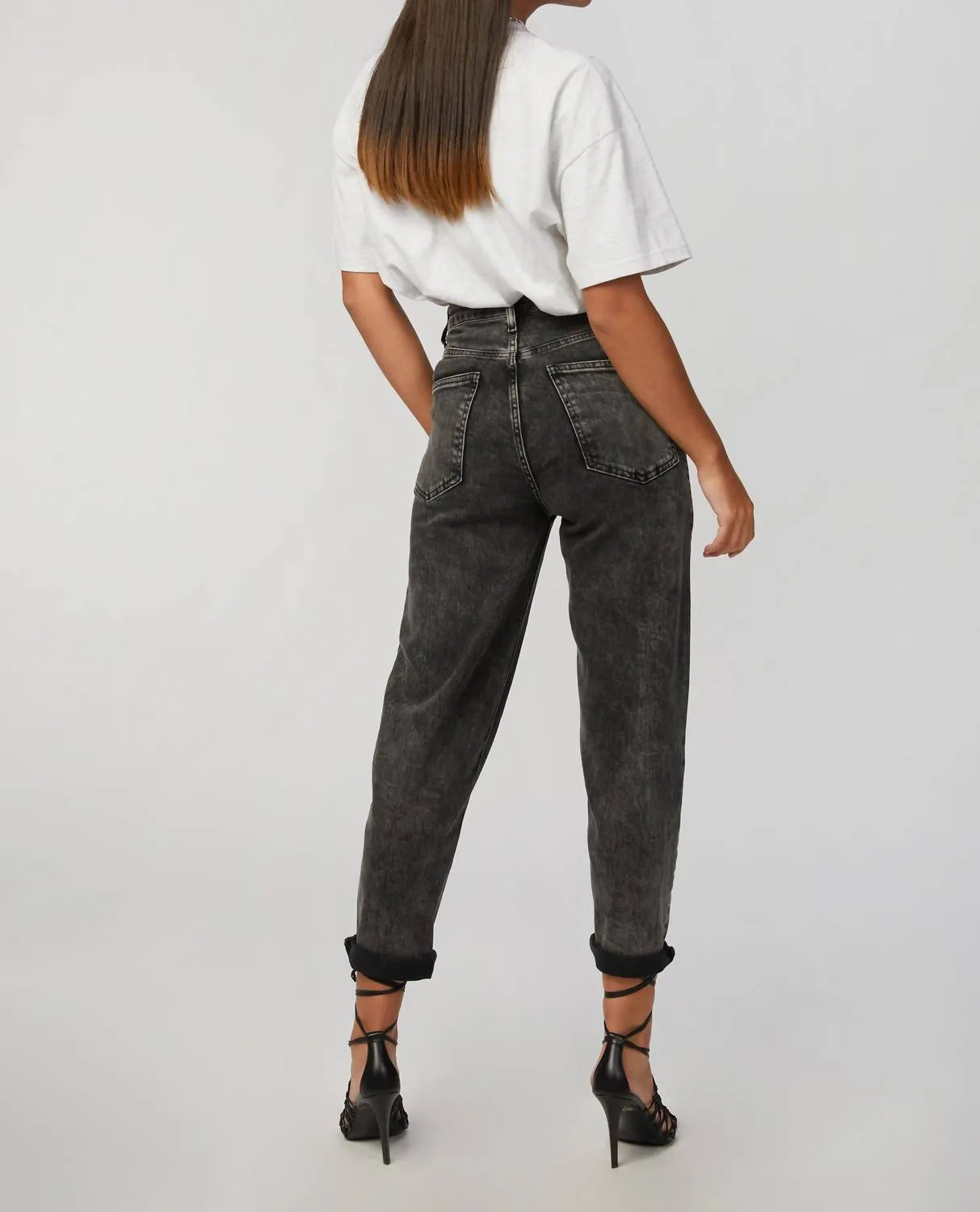 Lara Croft Jeans In Washed Grey